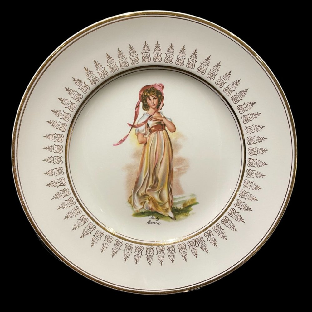 Vintage Wood & Sons Collector Plate Pinky